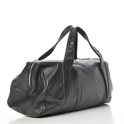 Chanel Calfskin CC Chevron All Day Long Boston Black 3 of 18