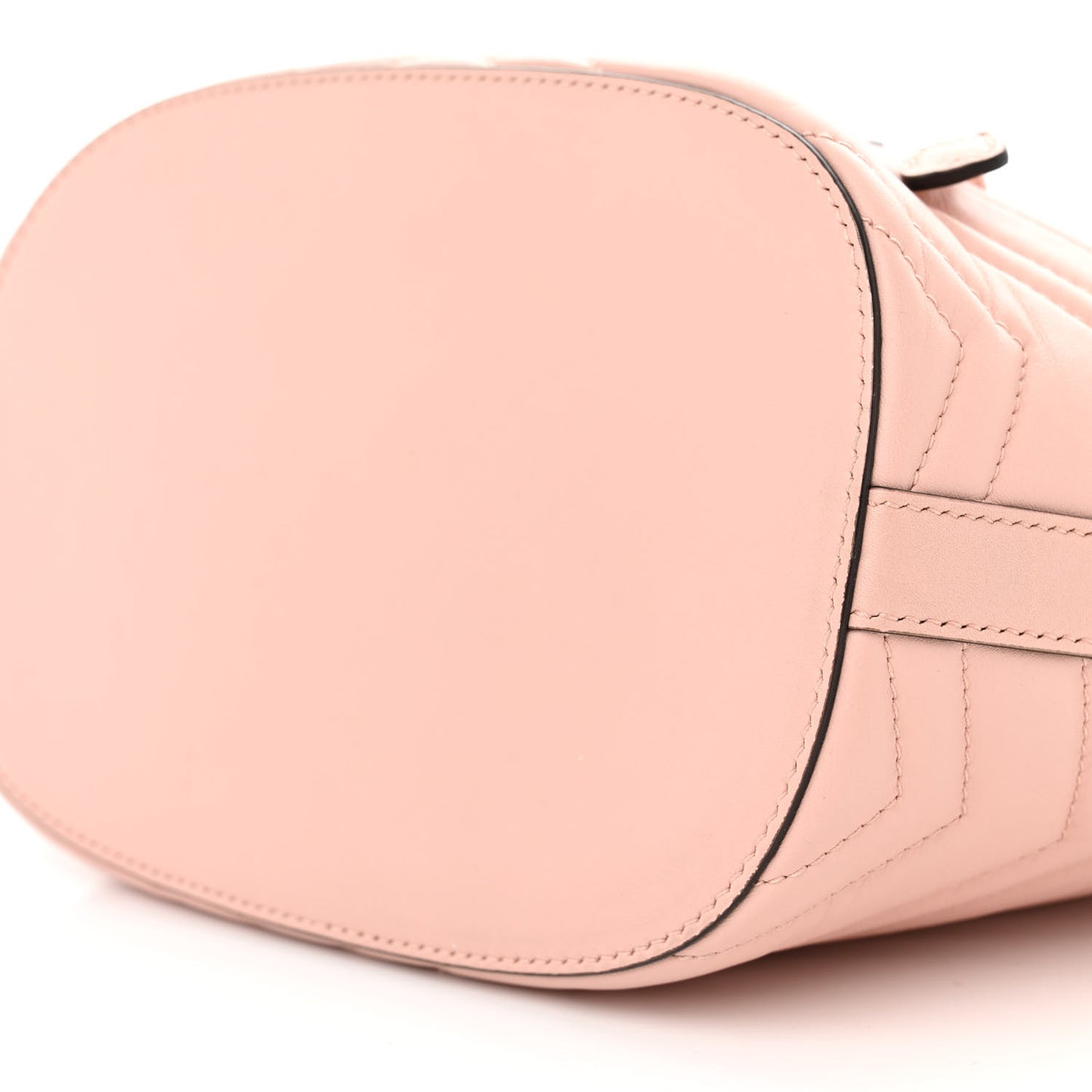 Calfskin Matelasse Sylvie Web GG Marmont Bucket Bag Perfect Pink