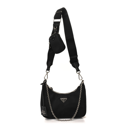 Prada Re-Nylon Saffiano Re-Edition 2005 Shoulder Bag Black 1 of 10
