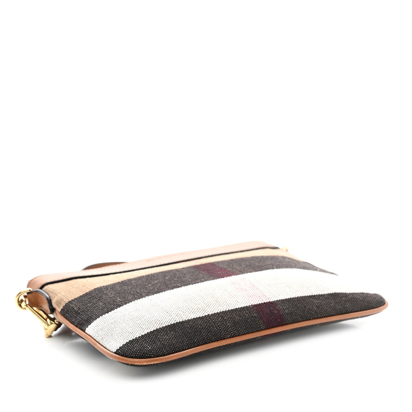 House Check Derby Peyton Crossbody Clutch Bag Tan