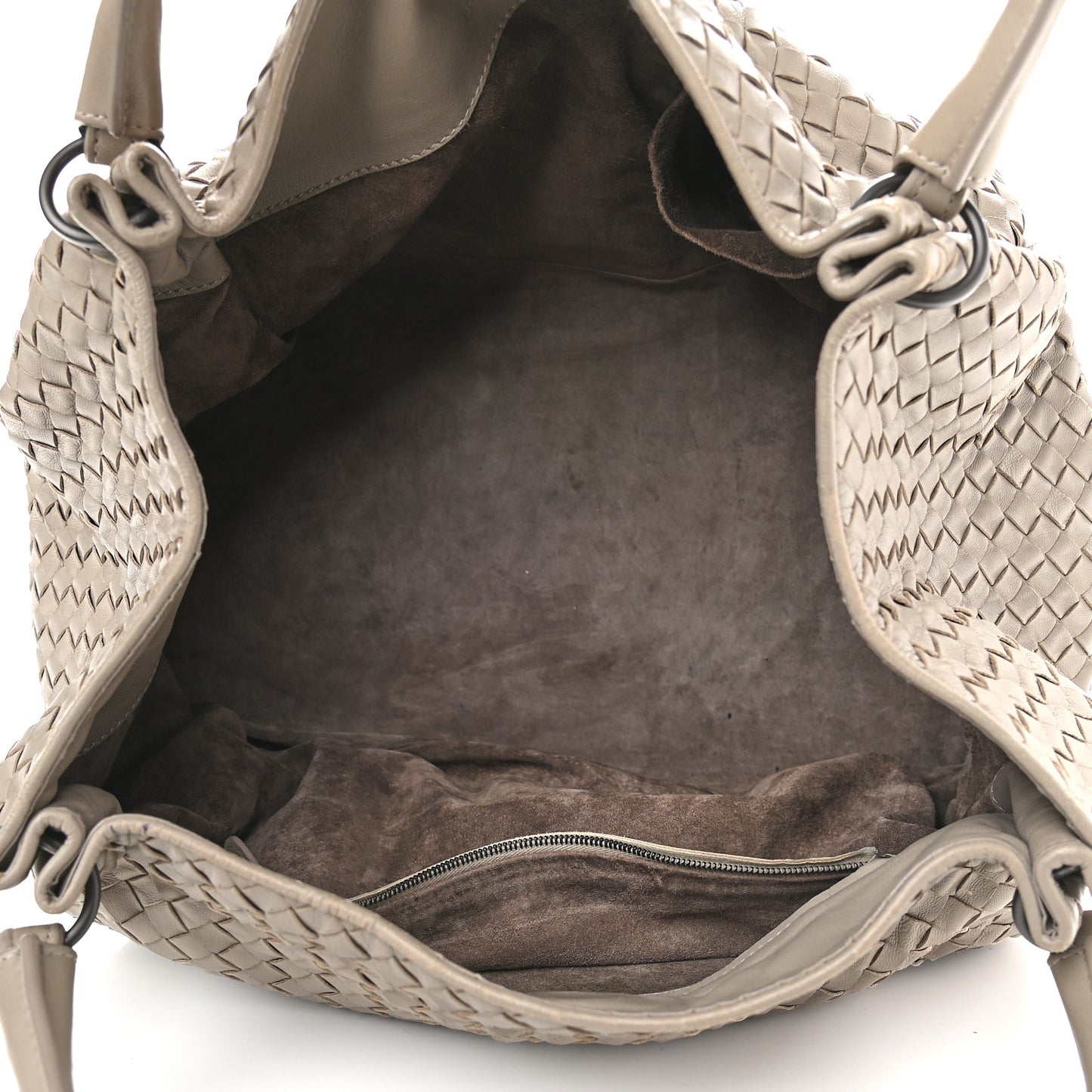 Nappa Intrecciato Parachute Bag Mink