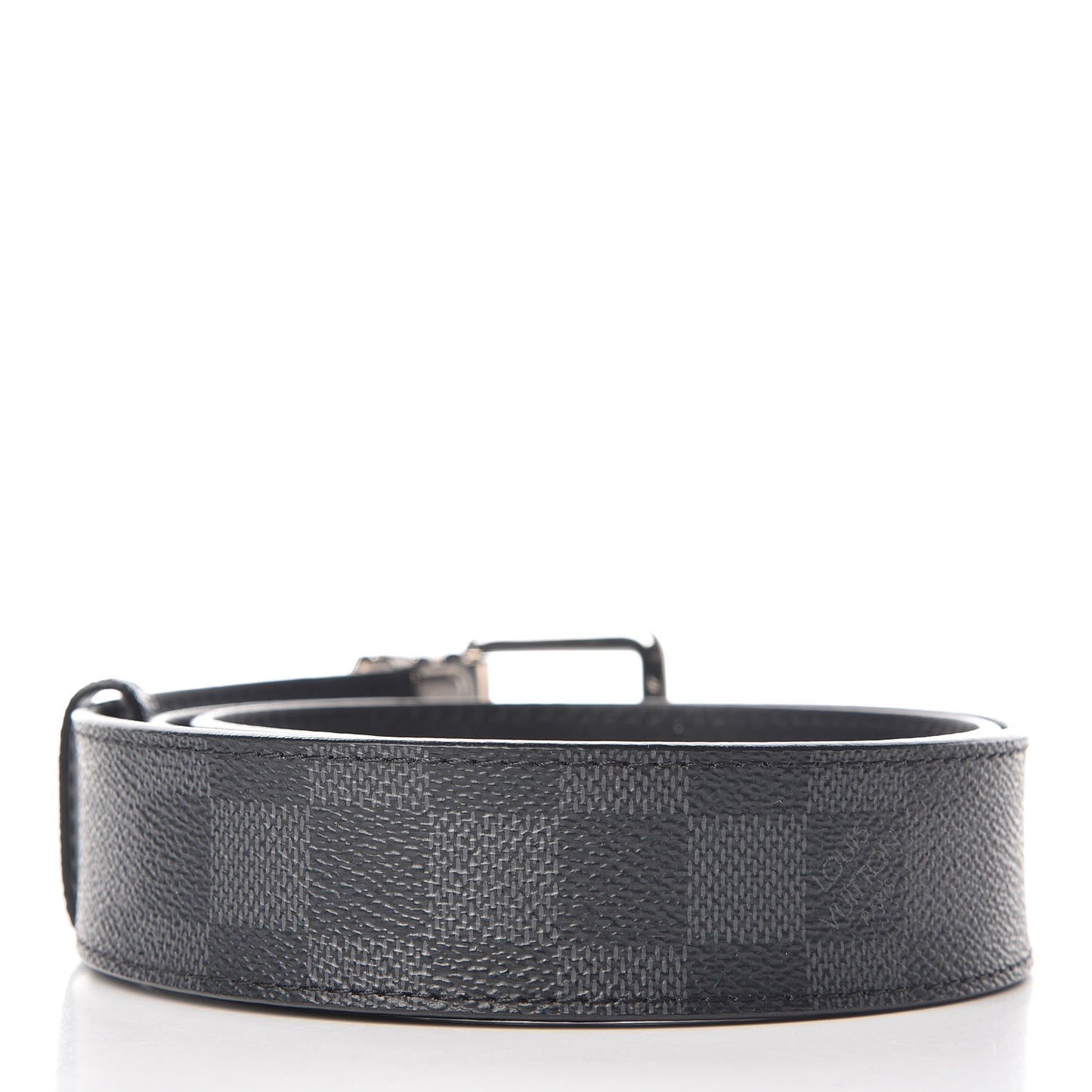 Damier Graphite Calfskin 35mm Belt 85 34 Black