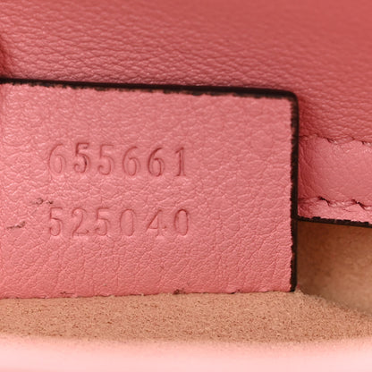Gucci Wonka Grain Calfskin Mini Diana Tote Bag Wild Rose Fuxia Fluo 7 of 9