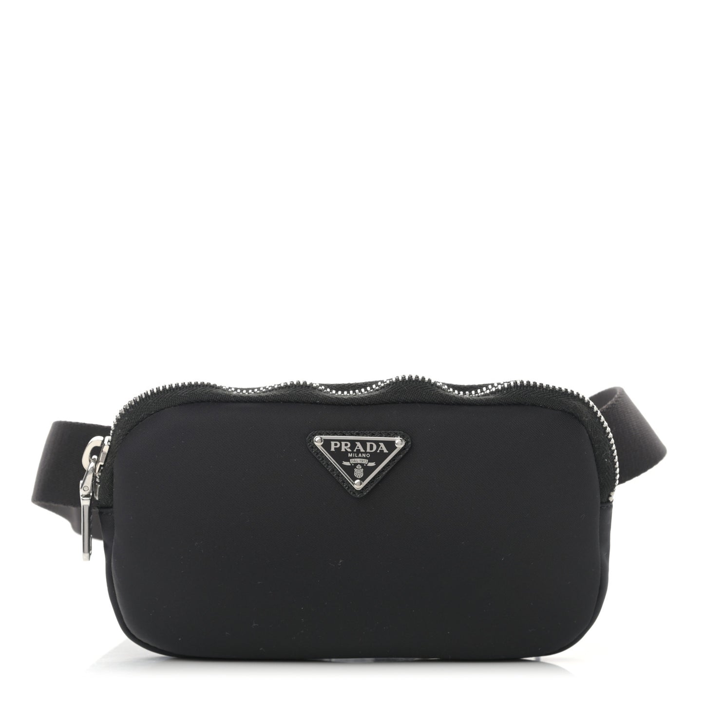 Nylon Saffiano Belt Bag Black