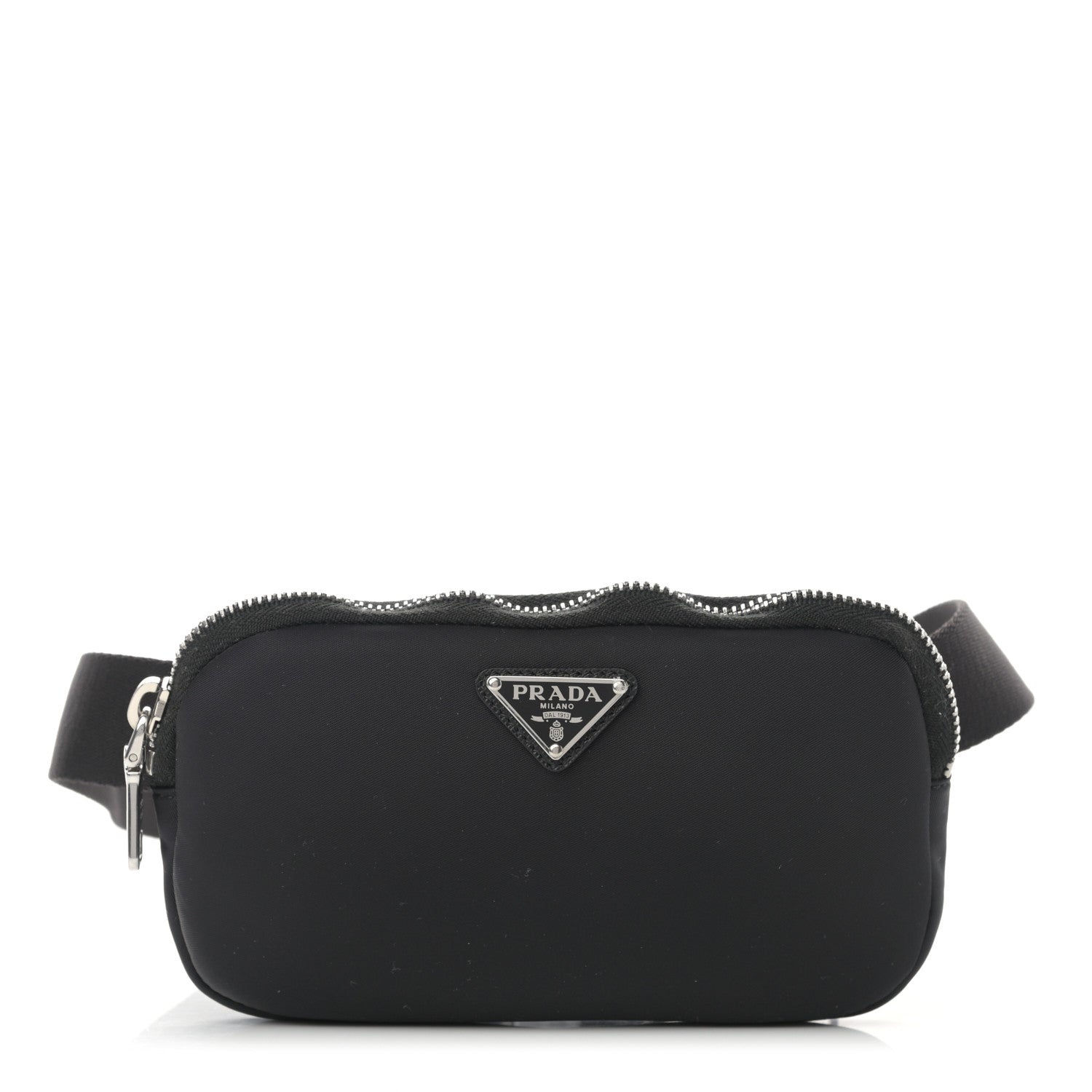 Prada Nylon Saffiano Belt Bag Black 1 of 10