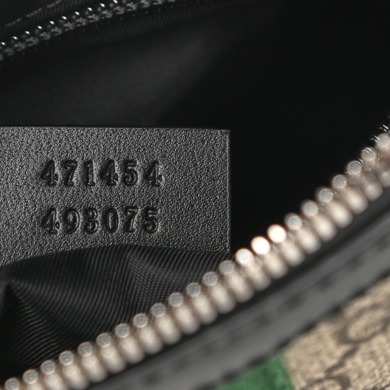 Gucci GG Supreme Monogram Web Messenger Bag Black 6 of 9