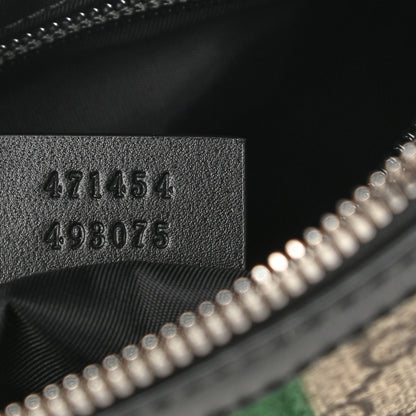 Gucci GG Supreme Monogram Web Messenger Bag Black 6 of 9