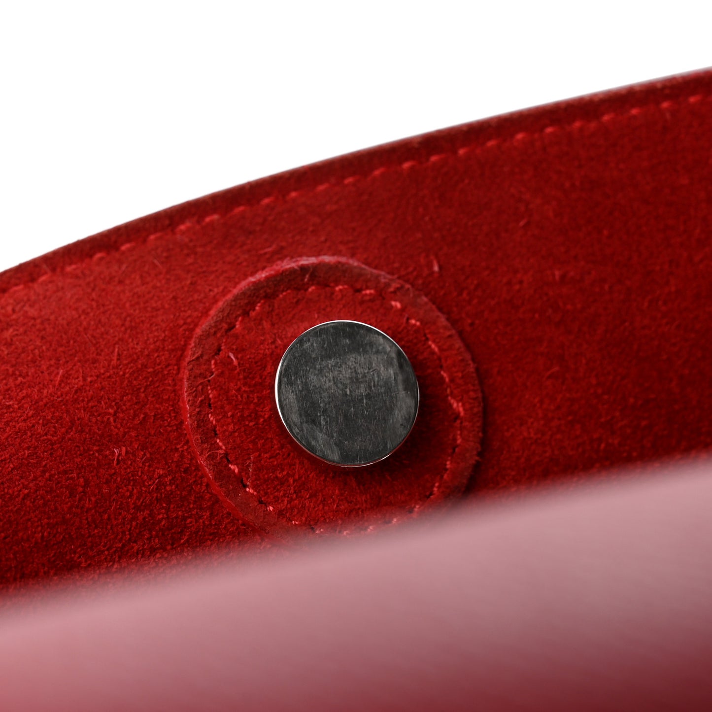 Baby Grained Calfskin Micro Belt Bag Coquelicot