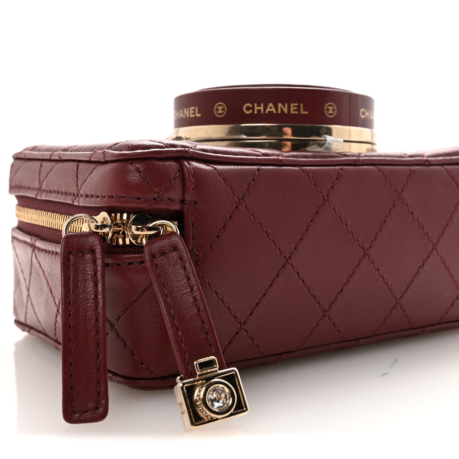 Chanel Lambskin Quilted Coco Click Bag Burgundy 1879415 – FASHIONPHILE