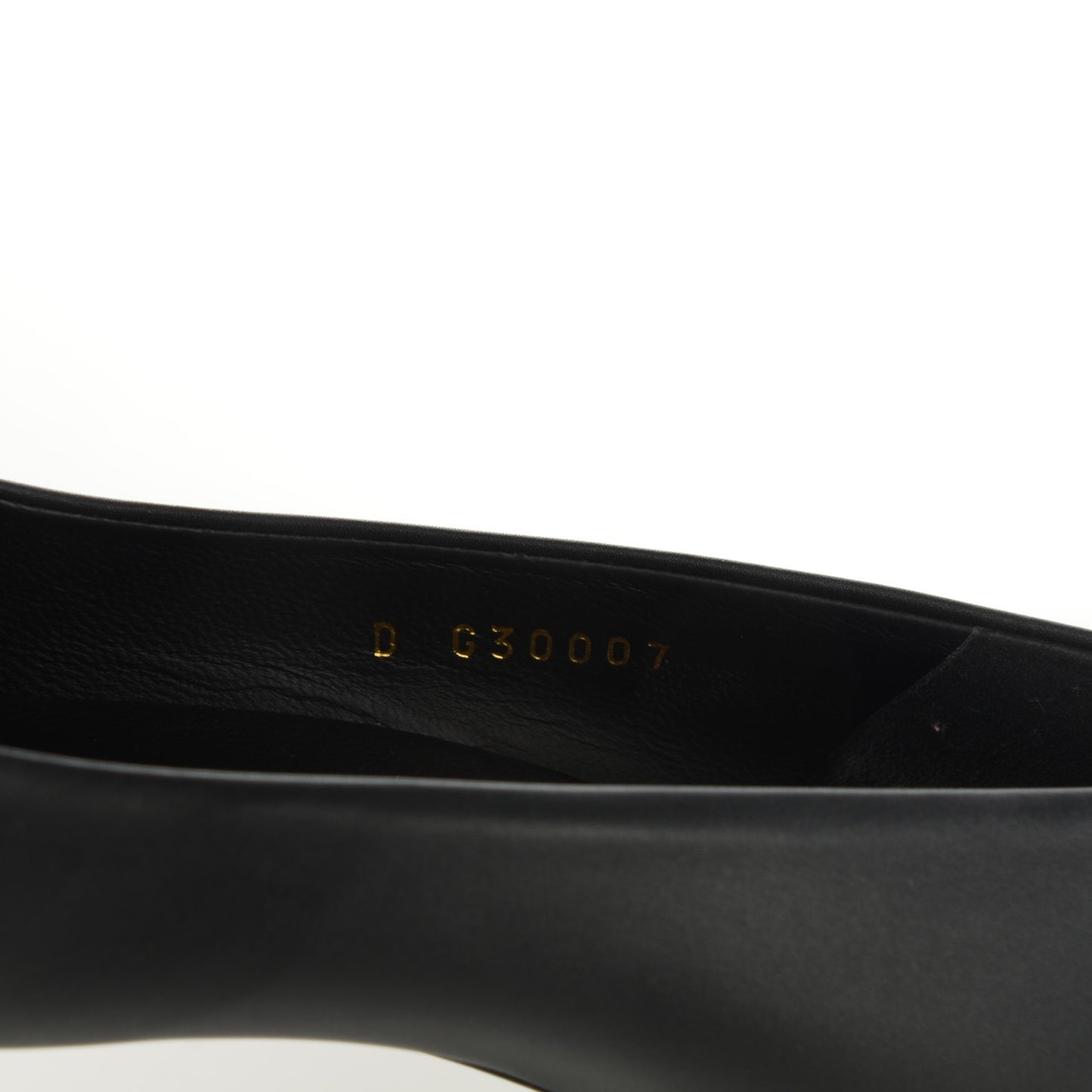 Calfskin Platform Chain Pumps 37.5 Black
