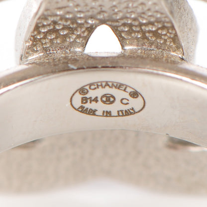 Chanel Crystal Baguette CC Ring 6 Silver 4 of 4