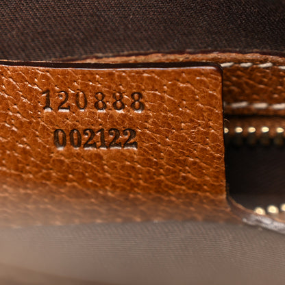 Gucci Monogram Piston Lock Jackie O Hobo Dark Brown 7 of 12