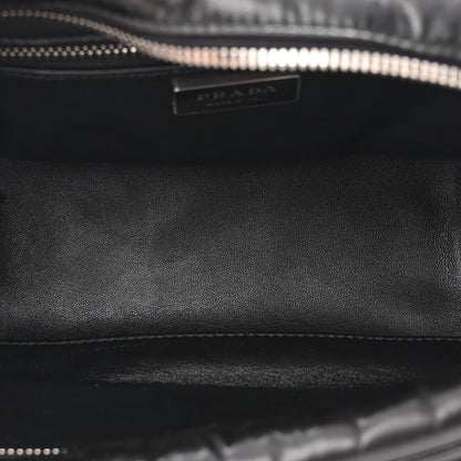 Prada Nappa Antique Small Re-Edition 2001 Two Handle Crossbody Bag Black 5 of 9