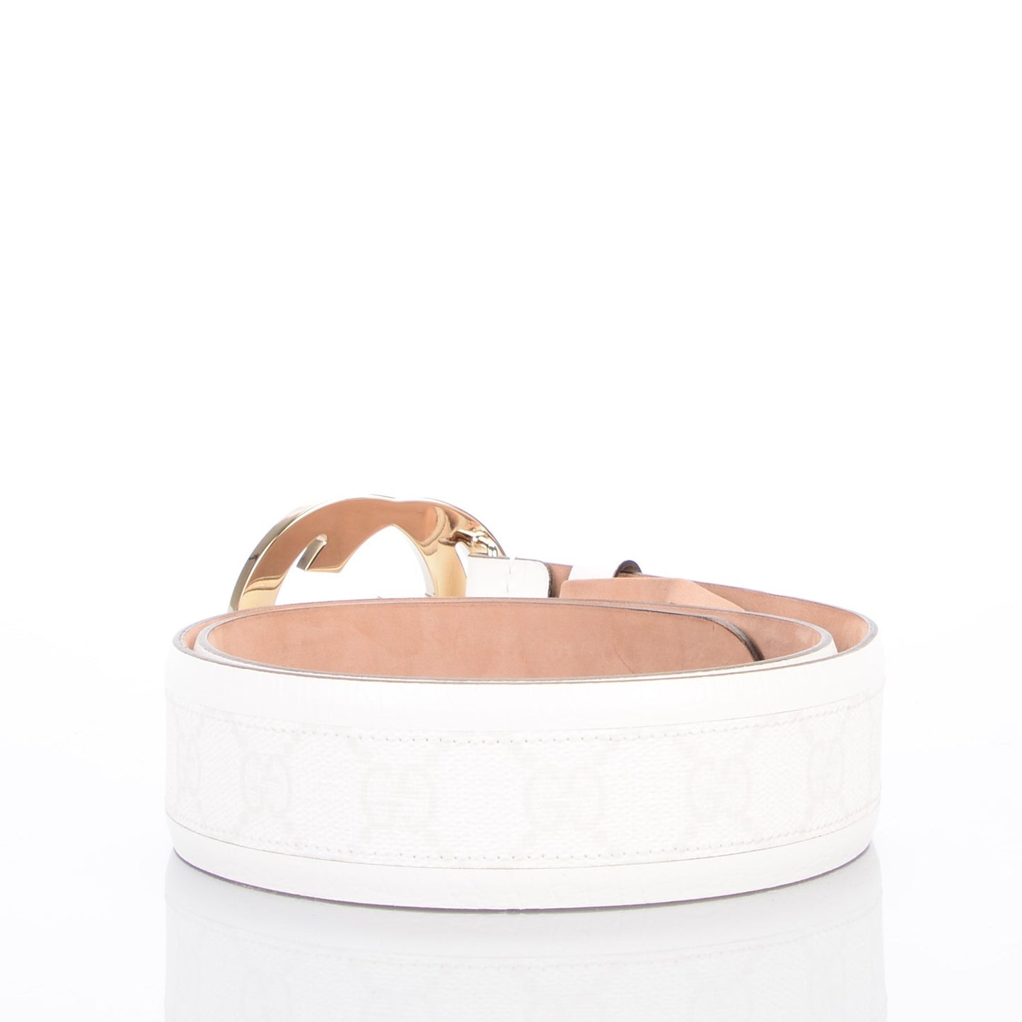 Monogram Calfskin Interlocking G Belt 80 32 Off White