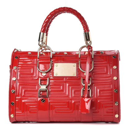 Versace Patent Couture Snap Out Of It Bag Red 1 of 13