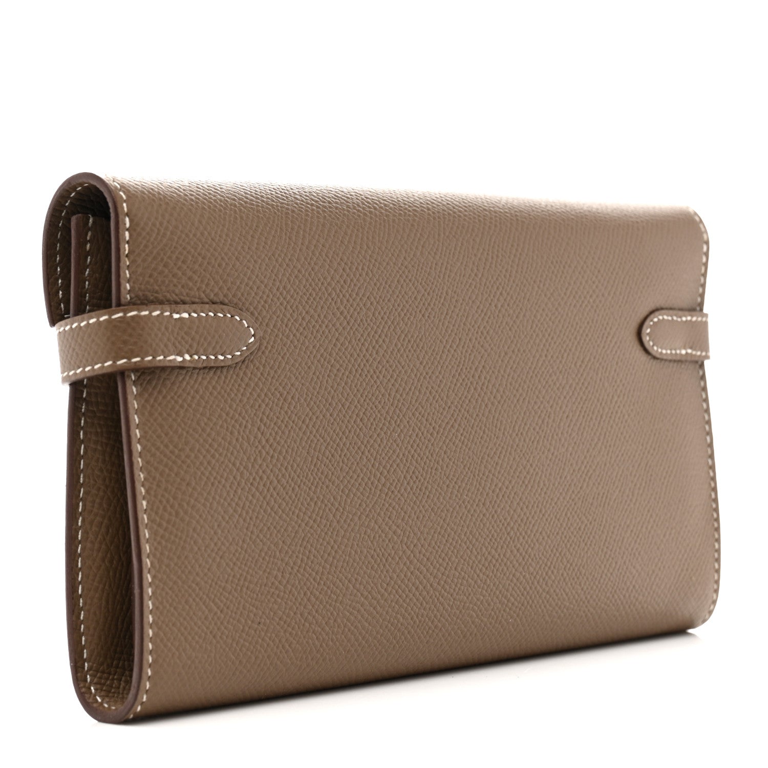 Hermes Epsom Kelly Longue Wallet Etoupe 3 of 8
