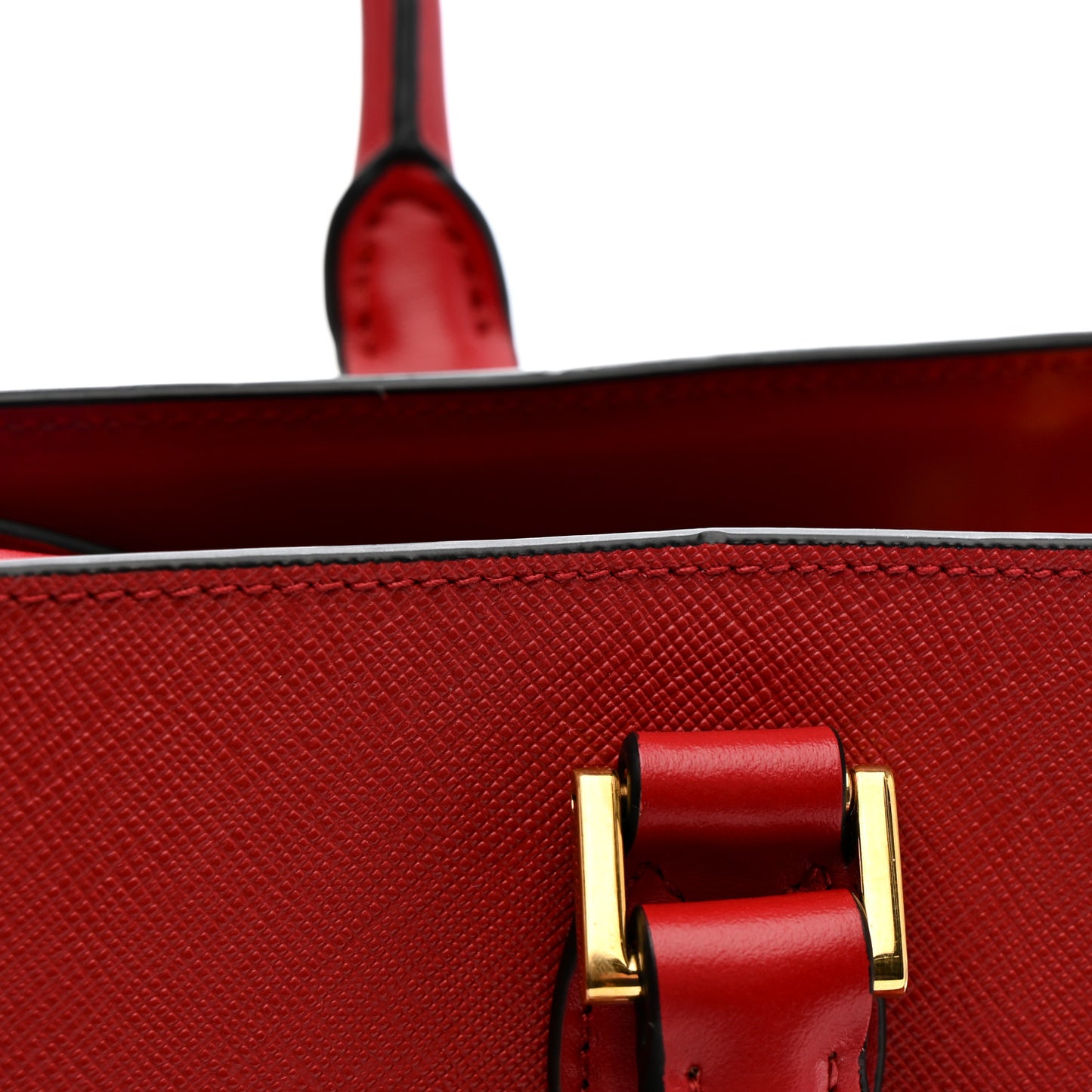 Saffiano Soft Calfskin Tote Fuoco