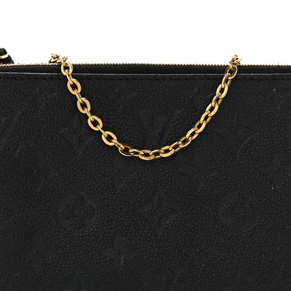 Louis Vuitton Empreinte Double Zip Pochette Black 7 of 11