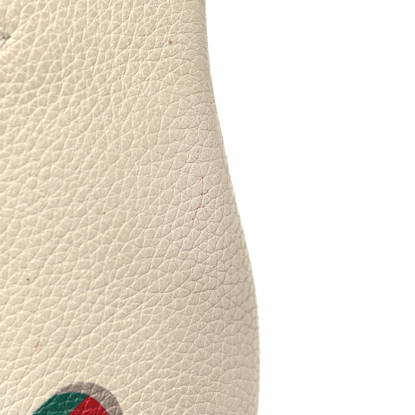 Grained Calfskin Small Logo Belt Bag White