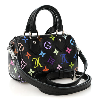 Louis Vuitton LV x TM Monogram Multicolor Nano Speedy Black 4 of 17