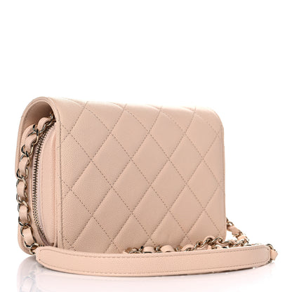 Chanel Caviar Quilted Like A Wallet Flap Light Beige 3 of 12