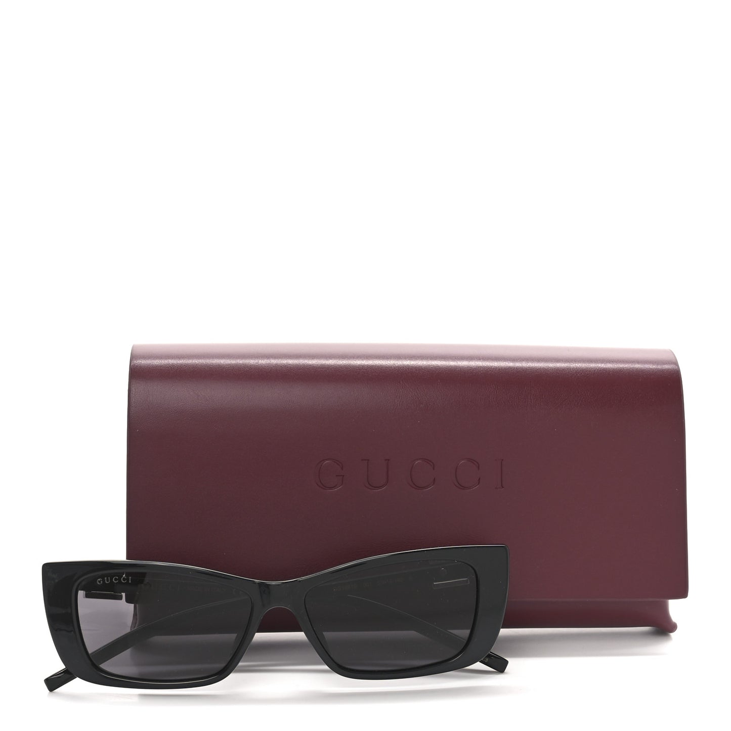 Acetate Rectangle Sunglasses GG1681S Black