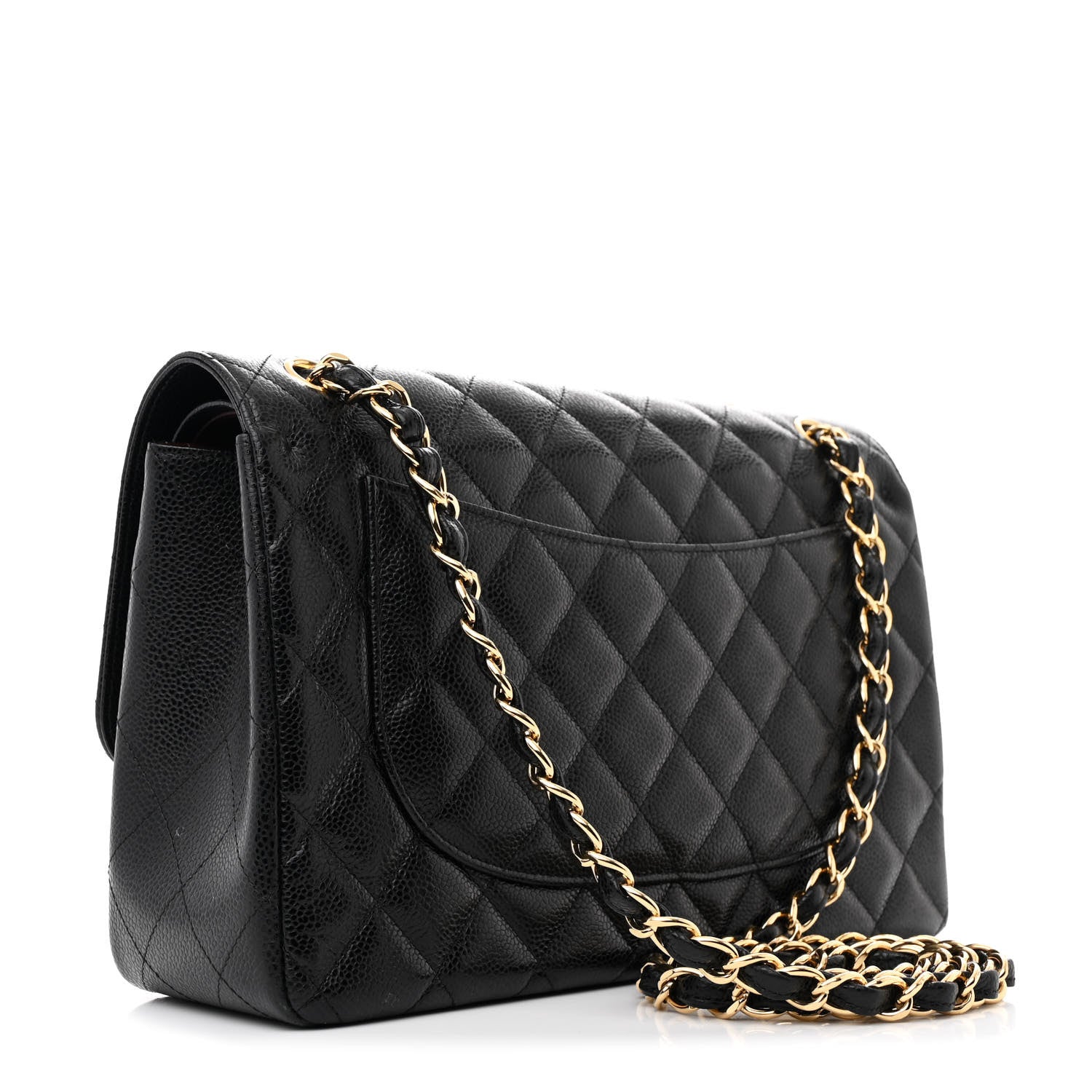 Chanel Caviar Quilted Jumbo Double Flap Black 3 of 11