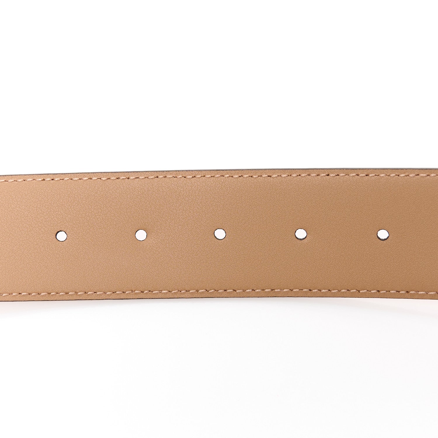Gucci Azalea Calfskin Enamel Monochrome Double G 40mm Belt 100/40 Camelia 4 of 4