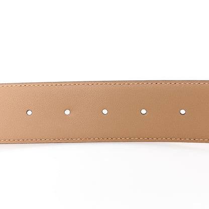 Gucci Azalea Calfskin Enamel Monochrome Double G 40mm Belt 100/40 Camelia 4 of 4