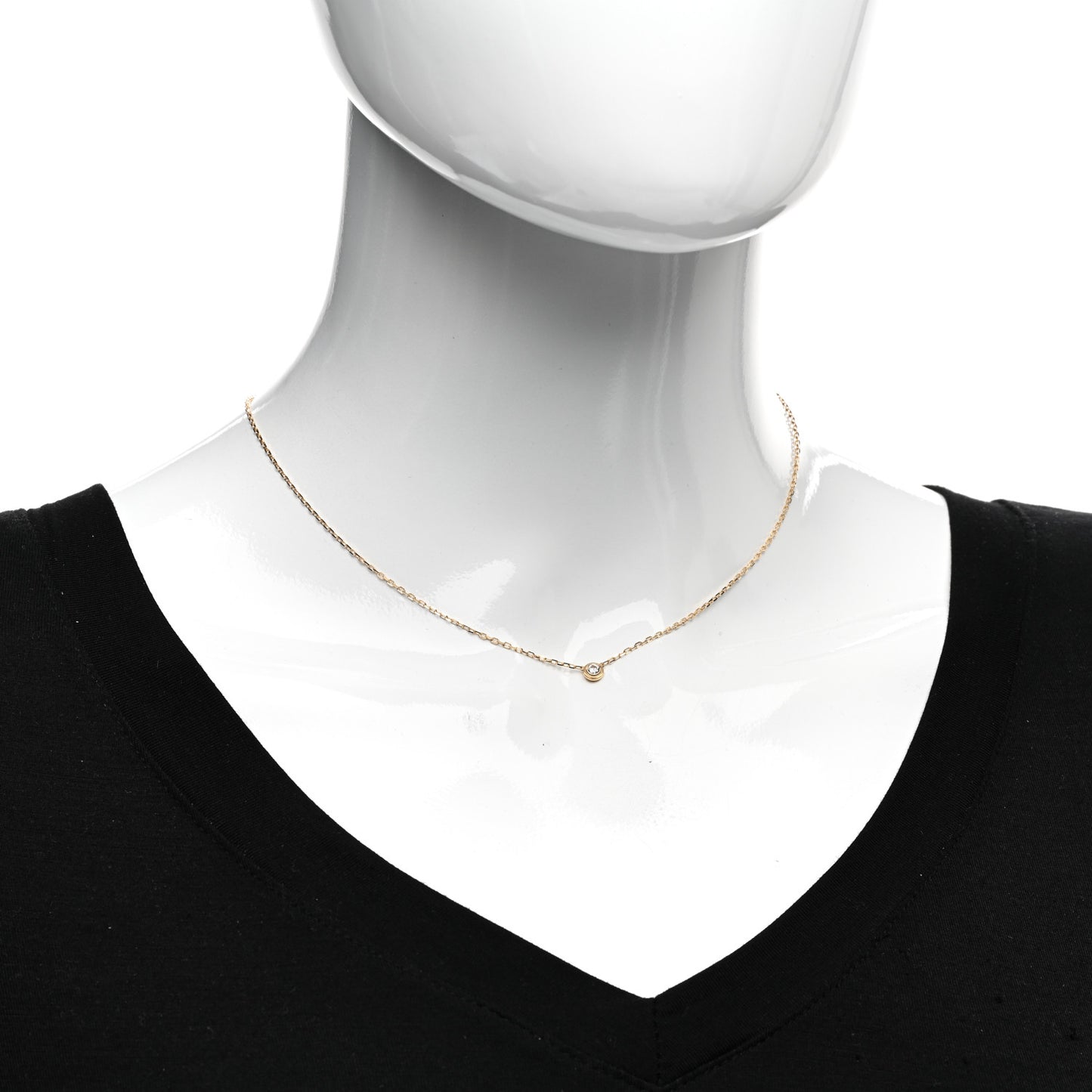 18K Yellow Gold Diamond SM D'Amour Pendant Necklace