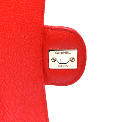Chanel Caviar Quilted Medium Double Flap Red 6 of 15