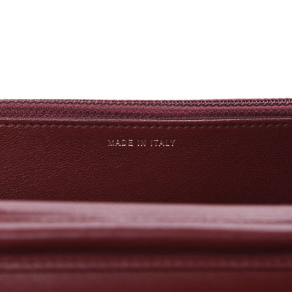 Chanel Lambskin Quilted Infinity Wallet On Chain WOC Burgundy 9 of 12