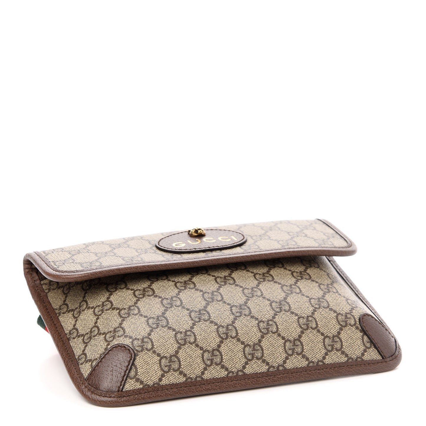 GG Supreme Monogram Neo Vintage Web Belt Bag Brown