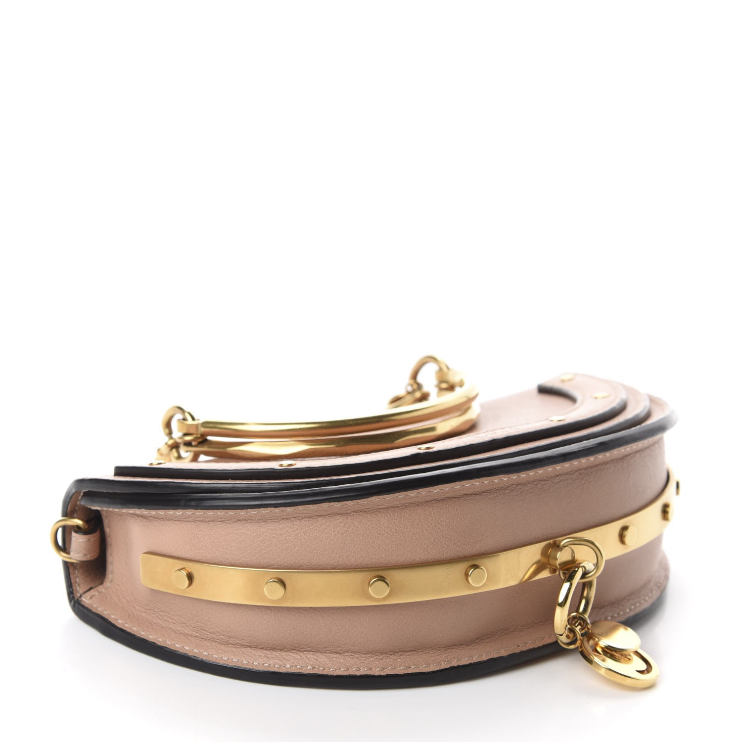 Chloe Calfskin Small Nile Bracelet Minaudiere Bag Biscotti Beige 4 of 11