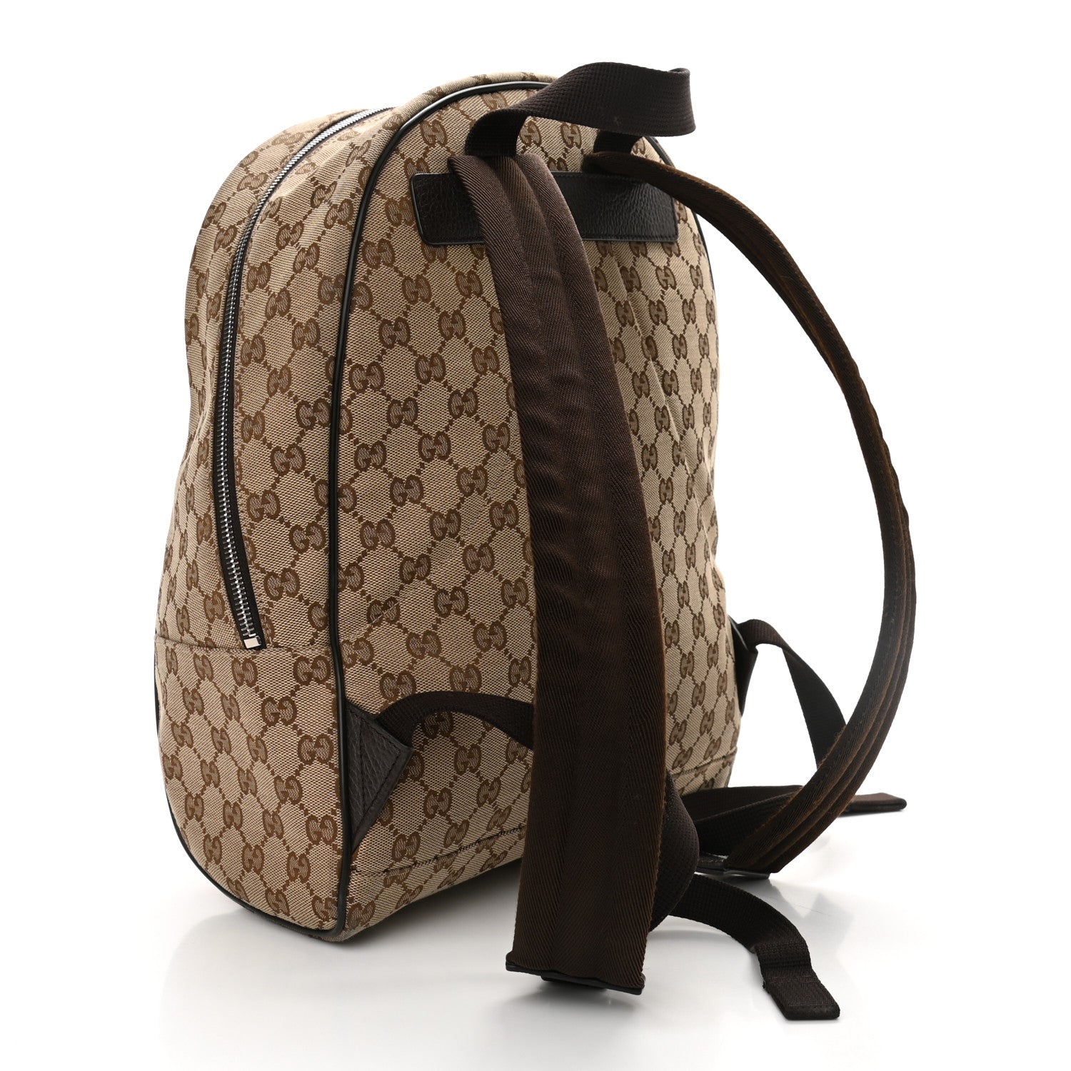 Gucci Monogram Travel Backpack Dark Brown 3 of 11