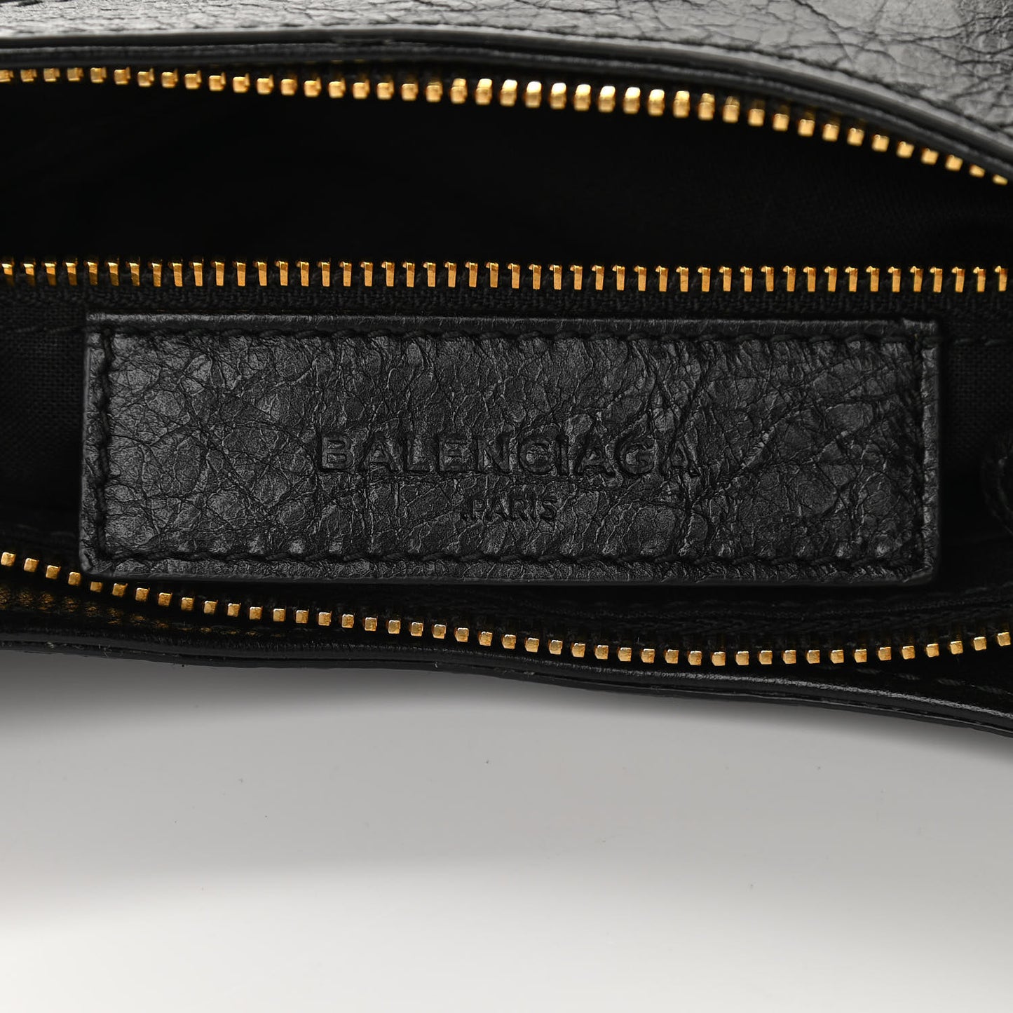 Agneau Giant 12 Gold Hardware Hip Black