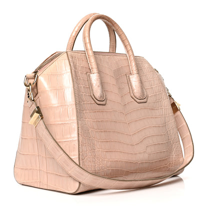 Givenchy Crocodile Medium Antigona Nude Pink 2 of 13