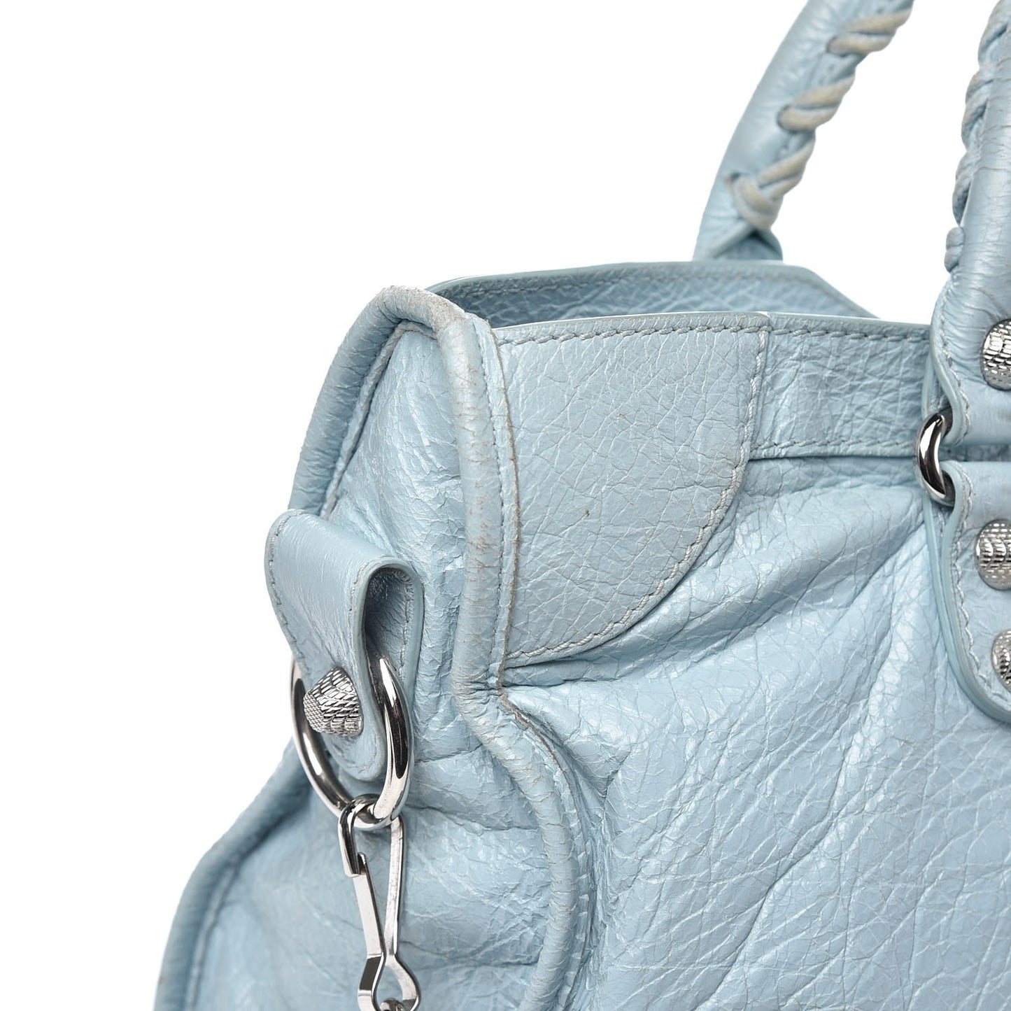 Agneau Giant 12 Silver Hardware City Bleu Dragee