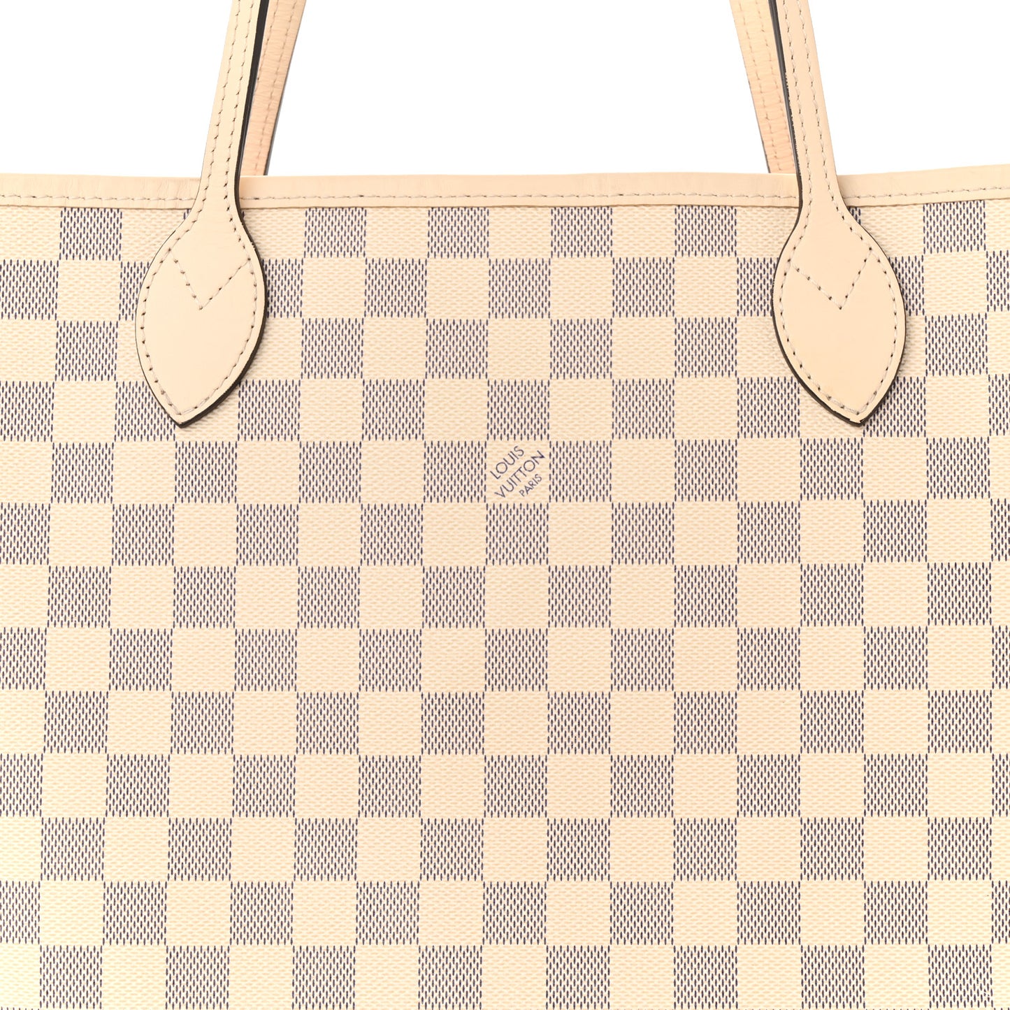 Damier Azur Braided Neverfull MM Pink
