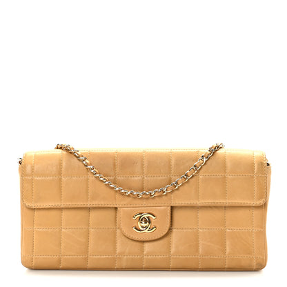 Chanel Lambskin East West Chocolate Bar Flap Beige 1 of 10