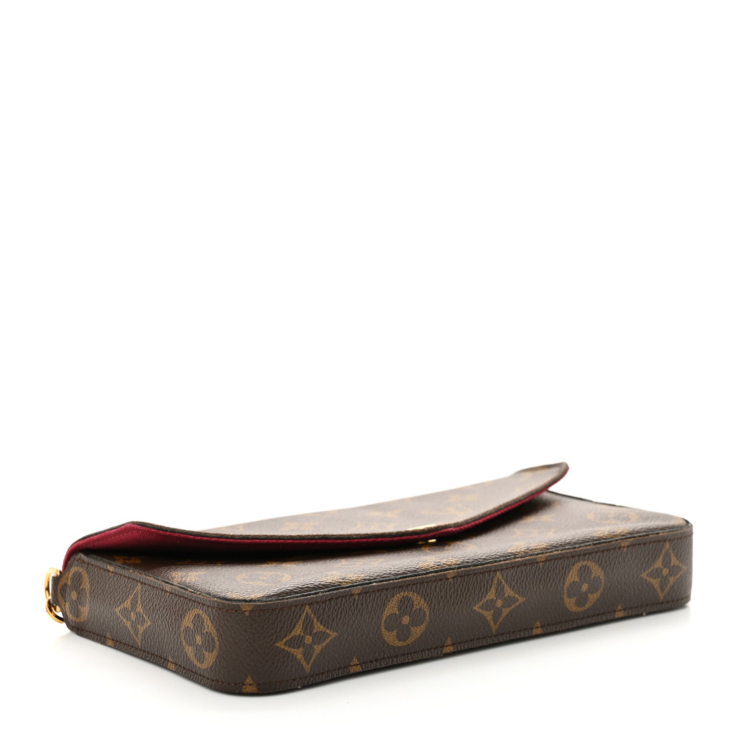 Louis Vuitton Monogram Pochette Felicie Chain Wallet Fuchsia 5 of 17
