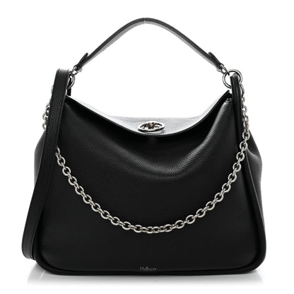 Mulberry Small Classic Grain Calfskin Leighton Black 1 of 14