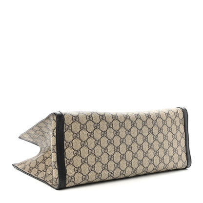 Gucci GG Supreme Monogram Medium Padlock Tote Black 4 of 9
