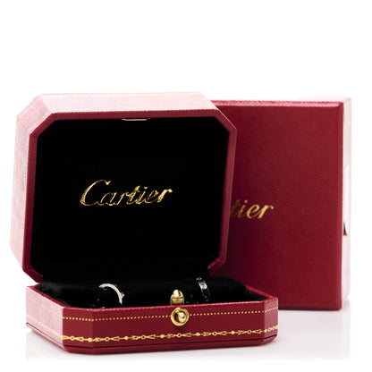 Cartier 18K White Gold Small LOVE Hoop Earrings 6 of 6