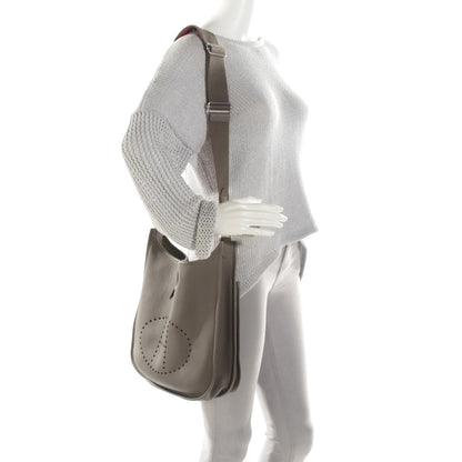 Hermes Taurillon Clemence Evelyne III GM Etain 6 of 13