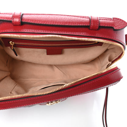Gucci GG Supreme Monogram Flora Web Small Ophidia Top Handle Shoulder Bag Hibiscus Red 5 of 9