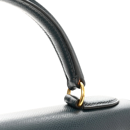 Hermes Courchevel Kelly Sellier 28 Bleu Marine 13 of 18