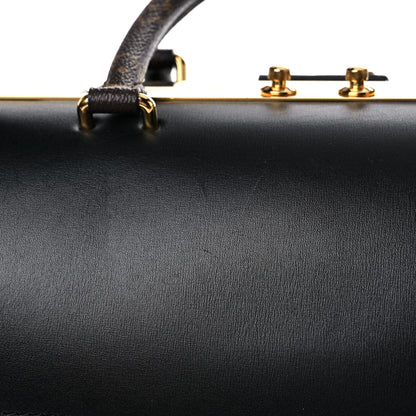 Louis Vuitton Calfskin Monogram Speedy Doctor 25 Black 20 of 33