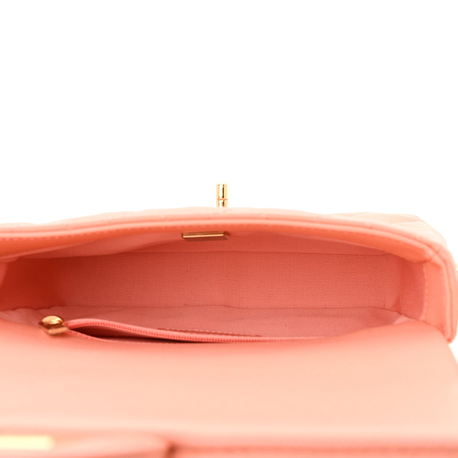 Chanel Caviar Quilted Mini CC You Flap Light Orange 5 of 11