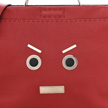 Fendi Cuoio Romano Selleria Mens Large Faces Peekaboo Iconic Essential Satchel Rosso 10 of 12